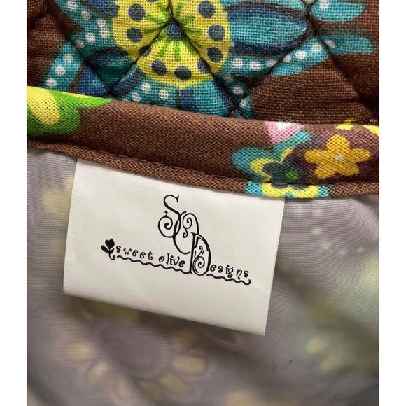 NWOT Sweet Olive Designs Floral Quilted Lunchbox - Picture 8 of 9